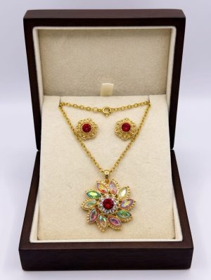 Royal Floral Multi-Gemstone Set