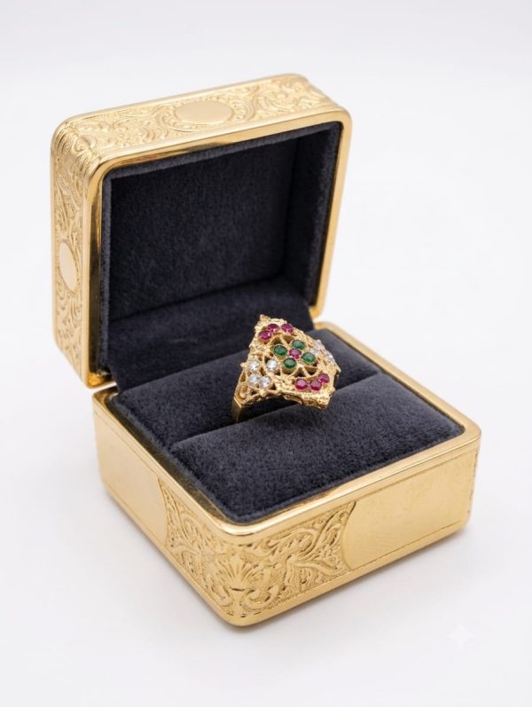 Heritage Floral Multi-Gemstone Ring