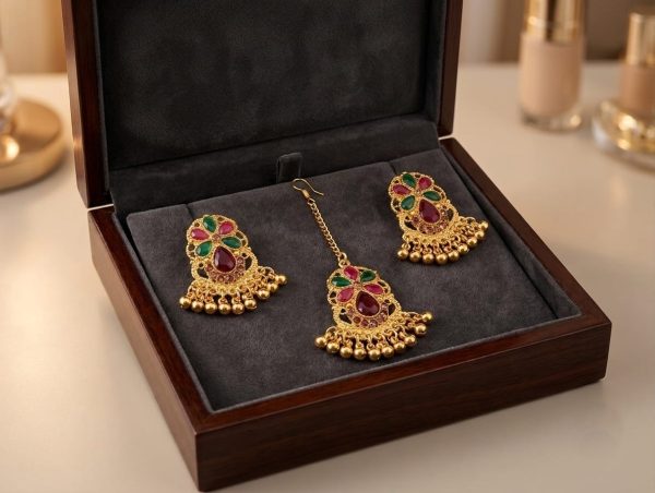 Royal Maang Tikka & Earring Set