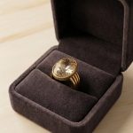 Classic Champagne Stone Men's Ring